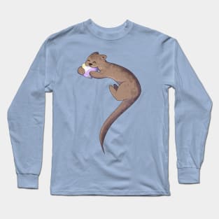 Non Binary Pride Otter Long Sleeve T-Shirt